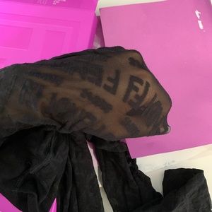 FENDI SKIMS black tights xxs
